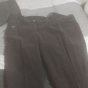 Bootcut black courdy pants